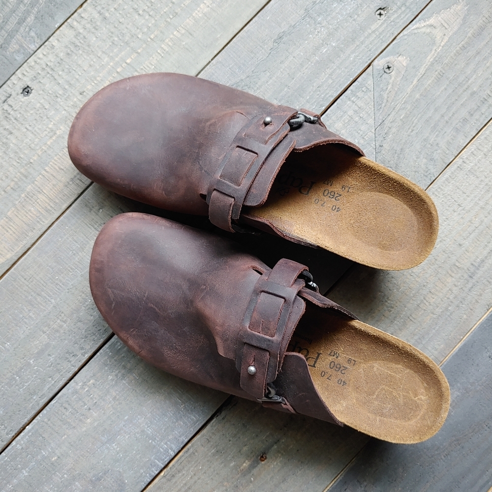 Birkenstock Papillio deep brown clogs sz 40 / 9